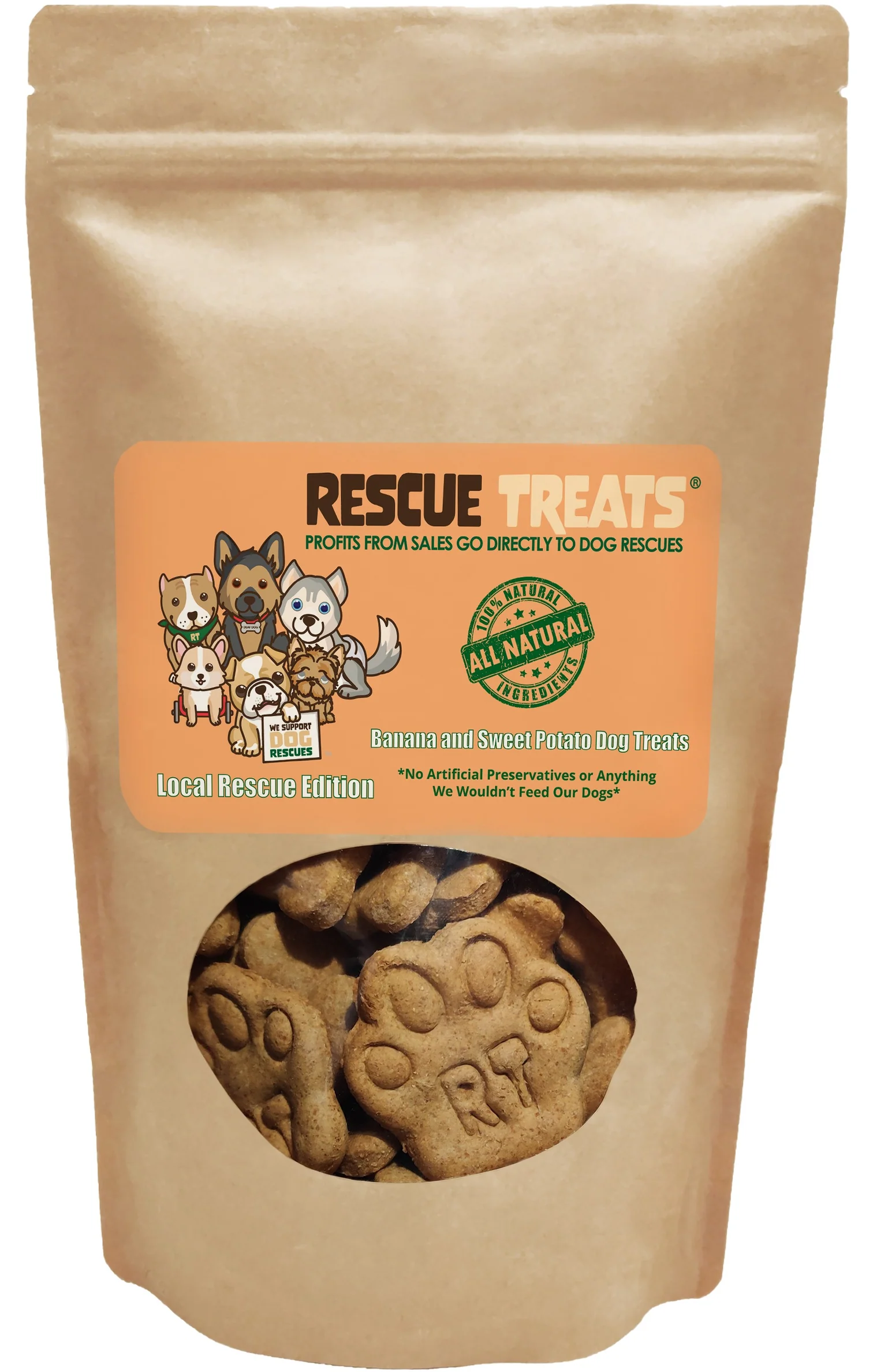 Banana & Sweet Potato All-Natural Dog Treats